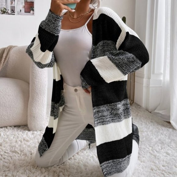 Sweaters - casual and comfy STRIPED CARDIGAN